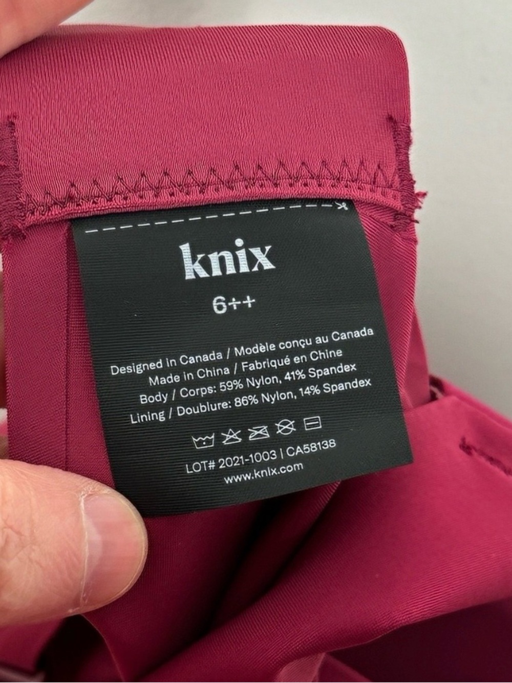 Knix Catalyst Front Zip Sports Bra in Pink and Women's Size 6++ - Picture 4 of 9